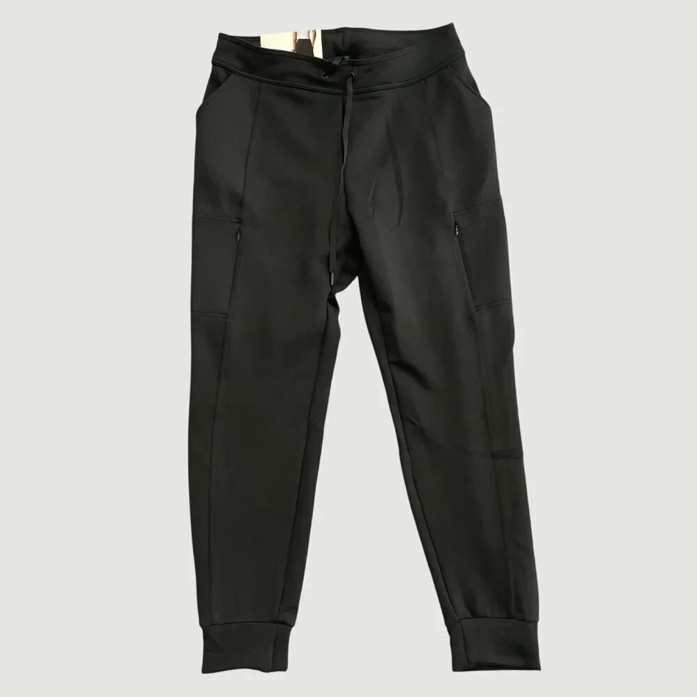 New 32 Degrees Womens M Black Thermal Jogger Pants With Pockets M0767